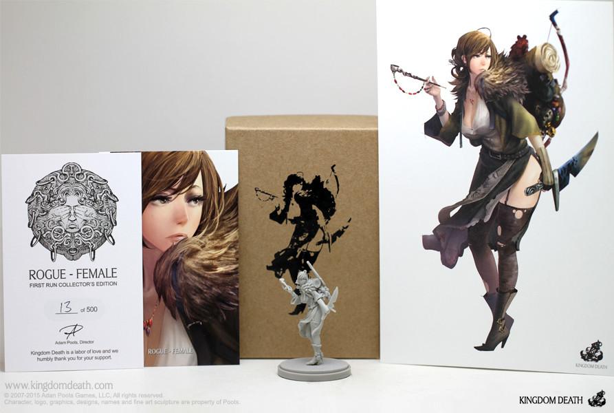 Details about   Great Game Hunter Rogue Female Resin Figure Kingdom Death Tabletop Game